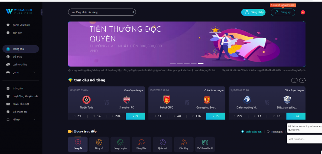 I. Giới thiệu về nhà cái Win365